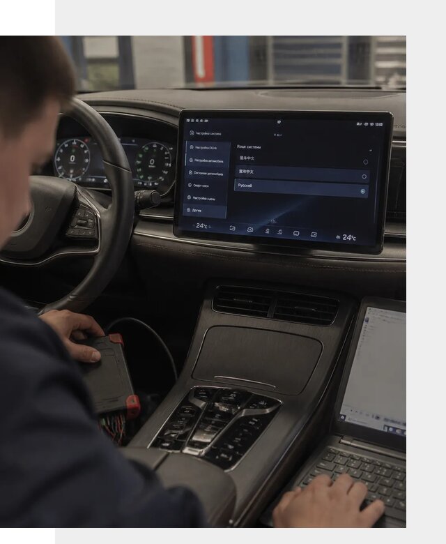 Русификация автомобиля BYD HAN для эксплуатации в Самаре